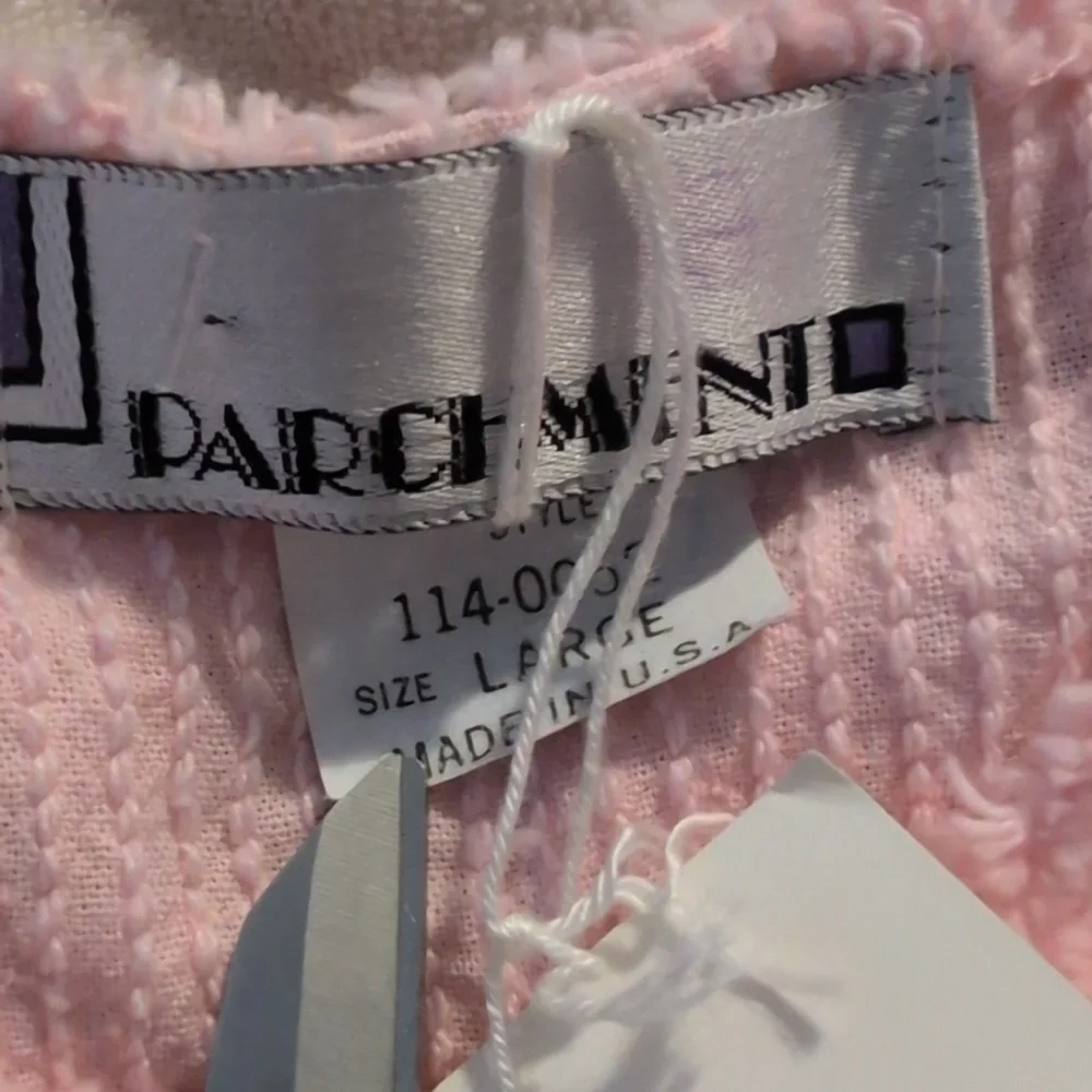 Vintage Chenille Terry‎ Pastel Pink  Women's Jumpsuit NWT Loungewear Rare